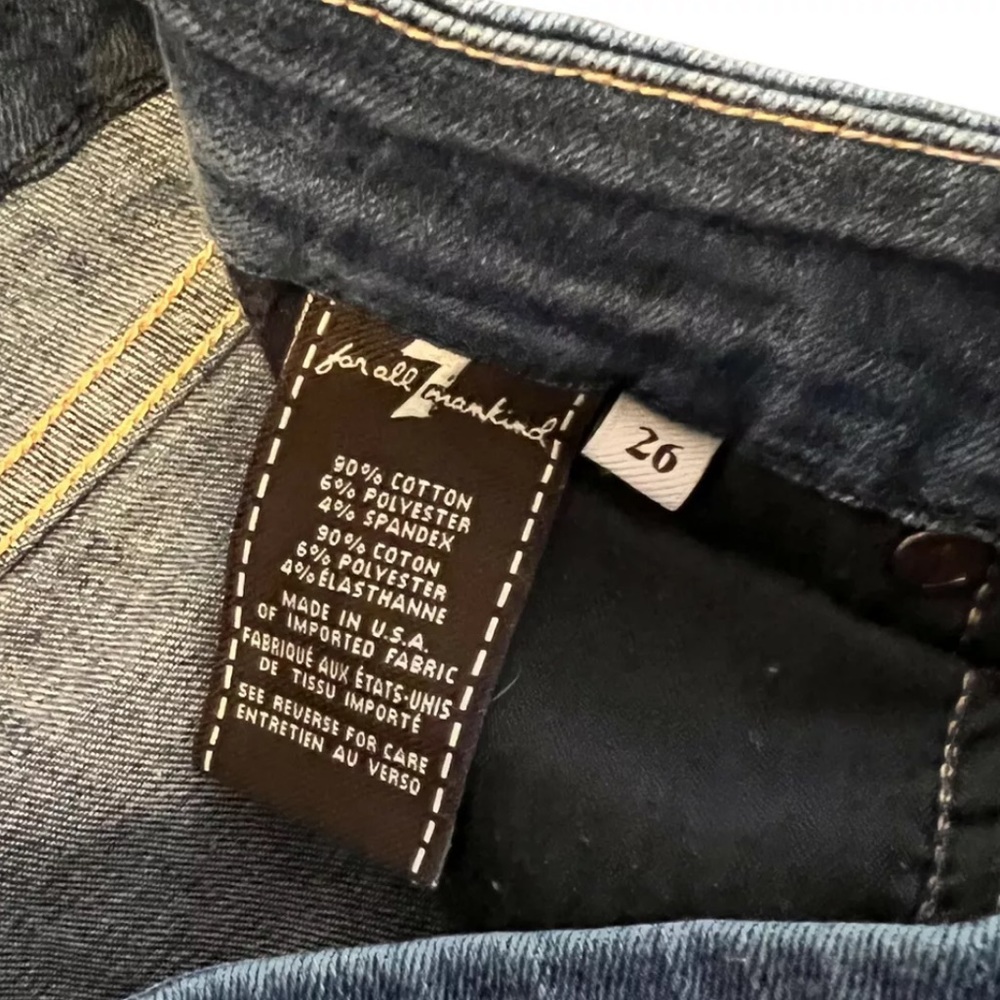 7 For All Mankind The Mid Rise Skinny Jeans - Picture 7 of 7
